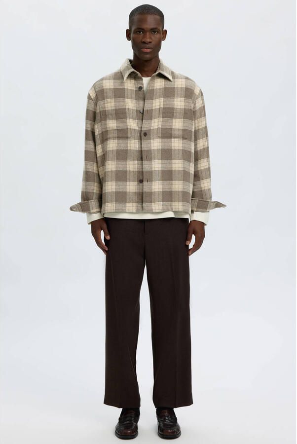 Selected Regular fit vrijetijdsoverhemd met mix van wol en viscose model 'OLE PABLO' - Foto 2