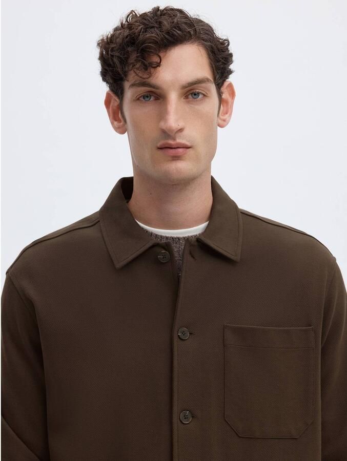 SELECTED MEN Heren Overshirts Slmsol Ls Overshirt Bruin - Foto 2