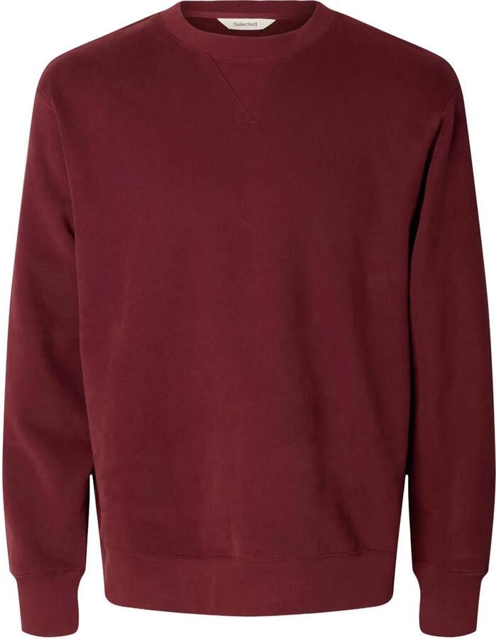 Selected regular fit sweater tawny port
