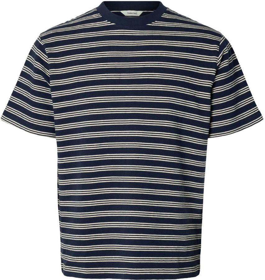 Selected Homme regular fit T-shirt van katoenmix model 'ELI'