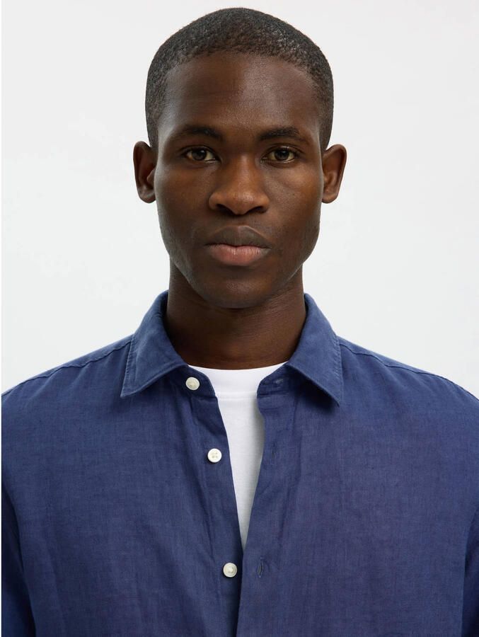 Selected Homme regular fit vrijetijdshemd van puur linnen model 'REGKYLIAN' - Foto 2