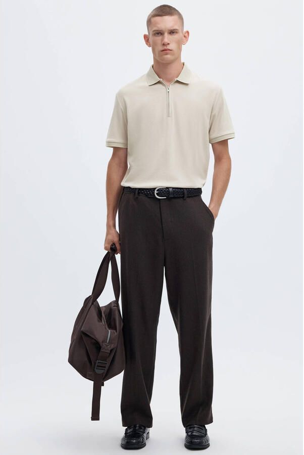 Selected Regular fit poloshirt van katoenmix model 'FAVE' - Foto 3