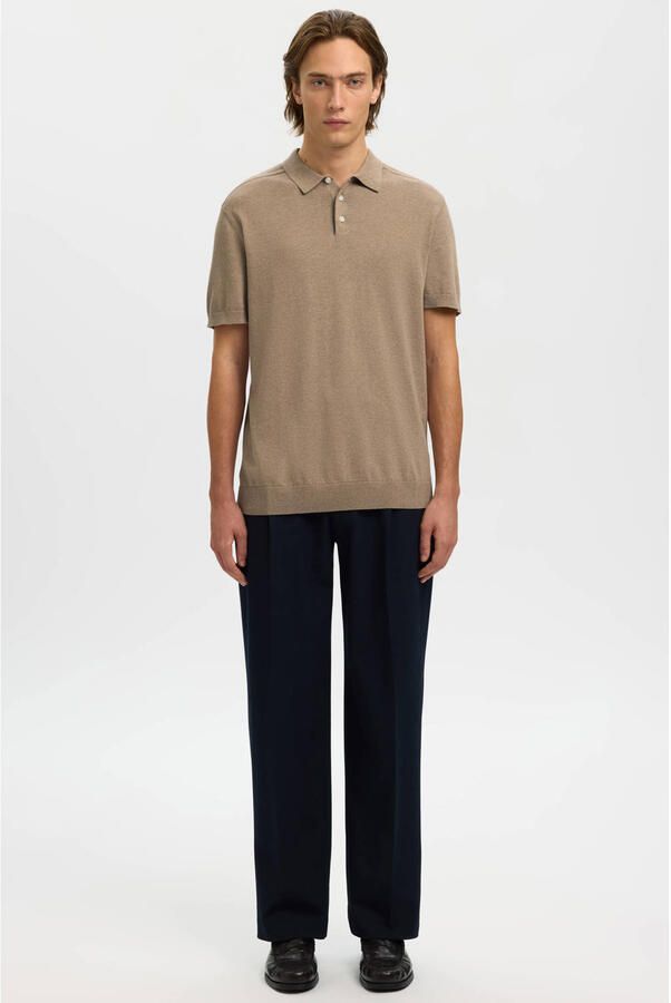 Selected Homme Regular fit Poloshirt van Mix van biologisch katoen Model 'BERG' - Foto 7