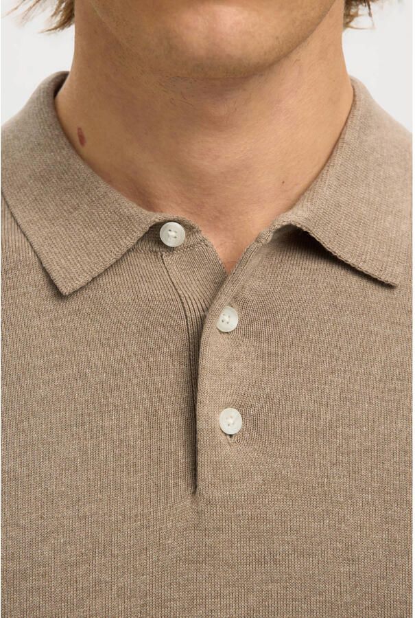 Selected Homme Regular fit Poloshirt van Mix van biologisch katoen Model 'BERG' - Foto 6