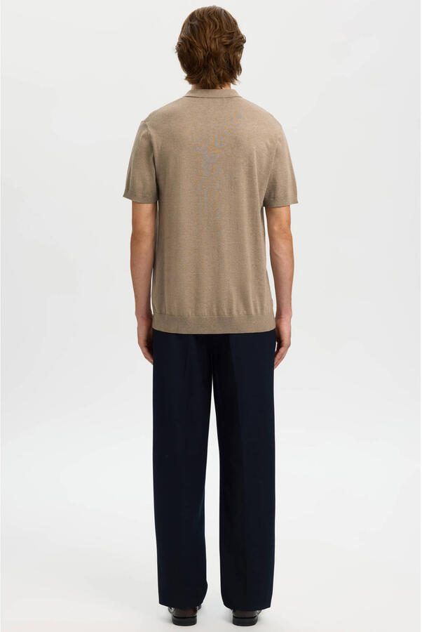 Selected Homme Regular fit Poloshirt van Mix van biologisch katoen Model 'BERG' - Foto 6