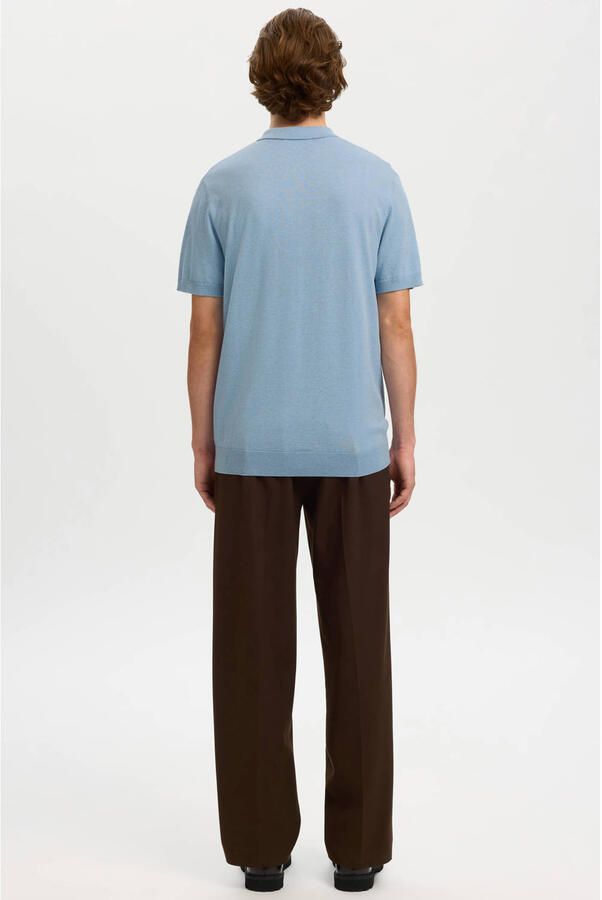 Selected Homme Regular fit Poloshirt van Mix van biologisch katoen Model 'BERG' - Foto 7