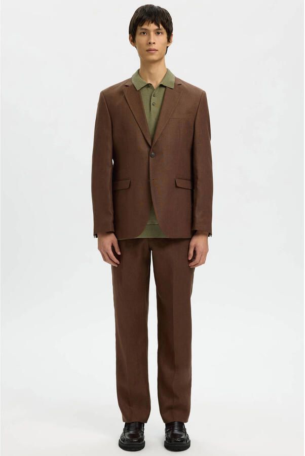 Selected Homme Regular fit Poloshirt van Mix van biologisch katoen Model 'BERG' - Foto 6
