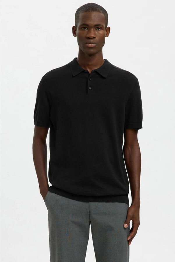 Selected Homme regular fit poloshirt van puur katoen model 'BERG'
