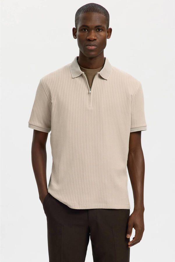 Selected Homme Regular fit Poloshirt met katoen Model 'FAVE'