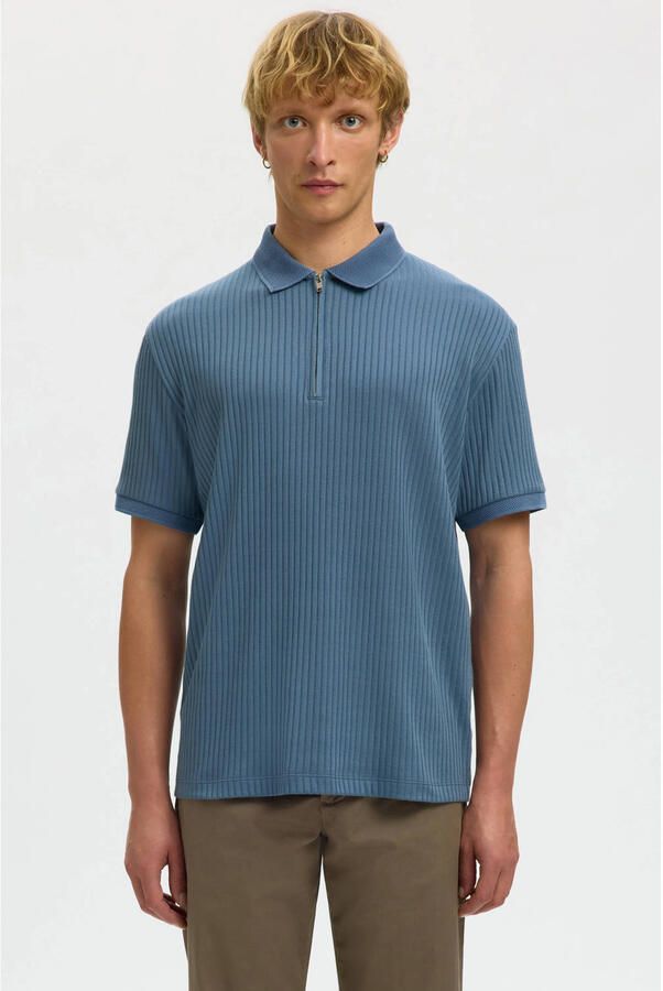 Selected Homme Regular fit Poloshirt met katoen Model 'FAVE'