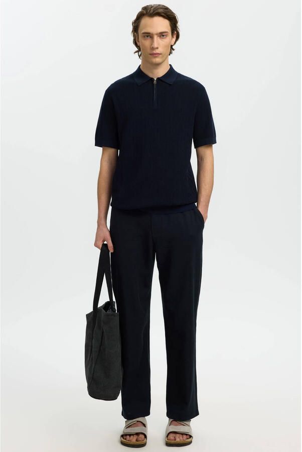Selected Homme Regular fit poloshirt van puur biologisch katoen model 'CRAN' - Foto 2