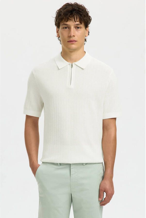 Selected Homme Regular fit poloshirt van puur biologisch katoen model 'CRAN'