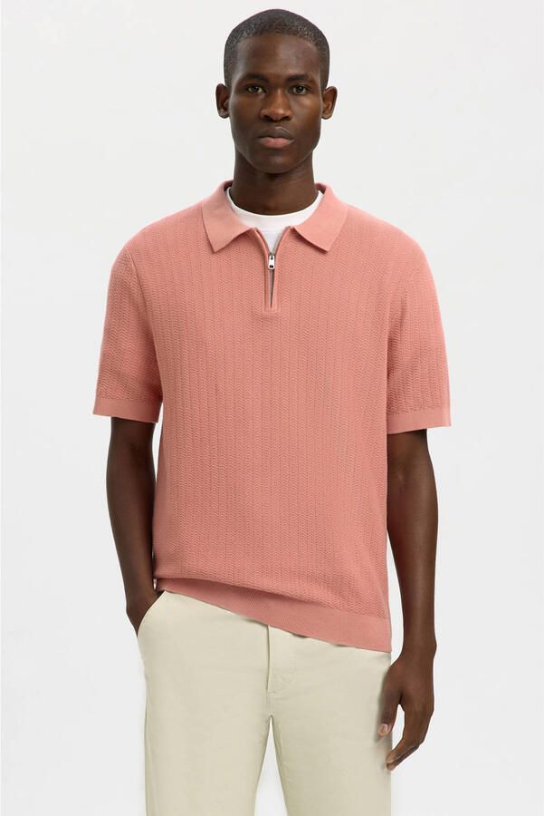 Selected Homme Regular fit poloshirt van puur biologisch katoen model 'CRAN'