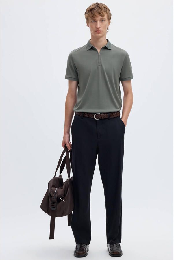 Selected Regular fit poloshirt van katoenmix model 'FAVE' - Foto 4