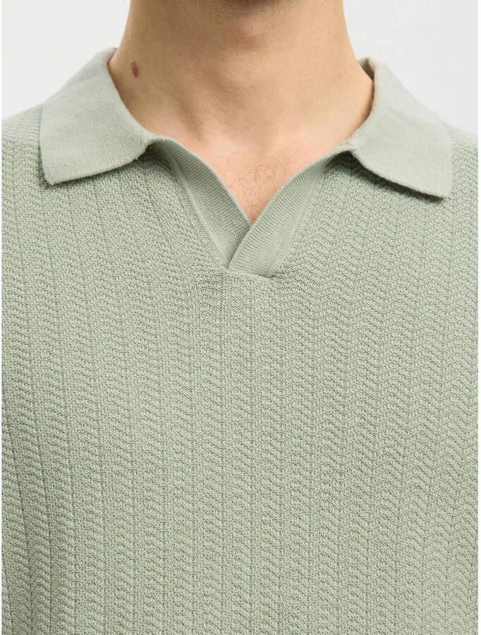 Selected Homme regular fit poloshirt van mix van katoen en linnen model 'MATTIS' - Foto 2