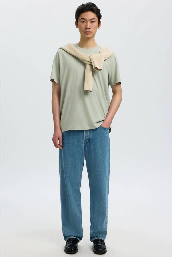 Selected Homme regular fit T-shirt van puur katoen model 'HASPEN' - Foto 2