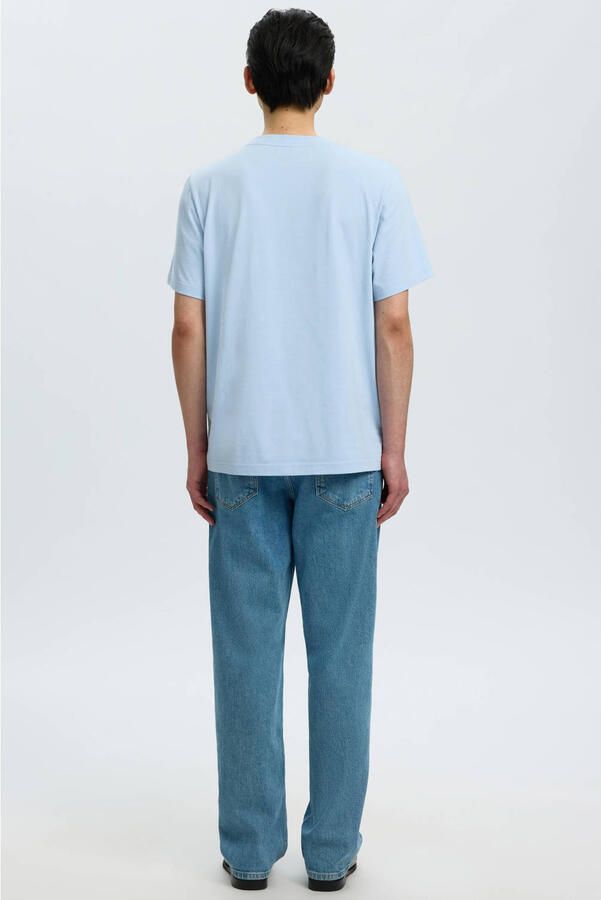 Selected Homme regular fit T-shirt van puur katoen model 'HASPEN' - Foto 2