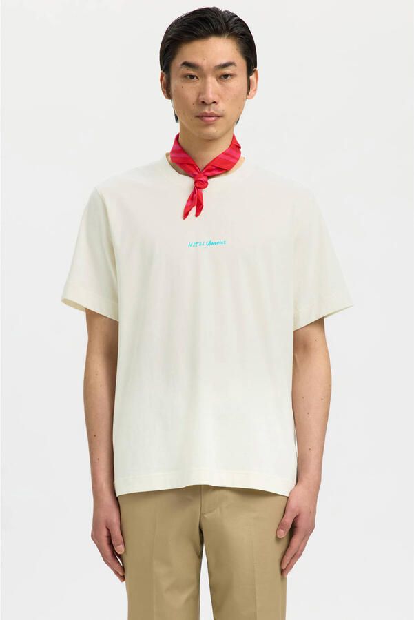 Selected Homme Oversized T-shirt van pure katoen model 'ELIAS'