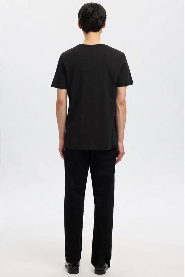 Selected Homme Regular fit T-shirt van puur katoen in een set van 3 stuks - Foto 2