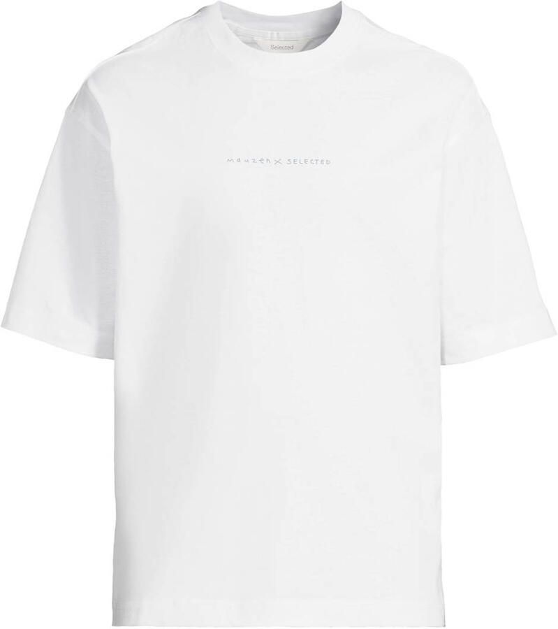 Selected Homme relaxed fit T-shirt van puur katoen model 'NORMAN'