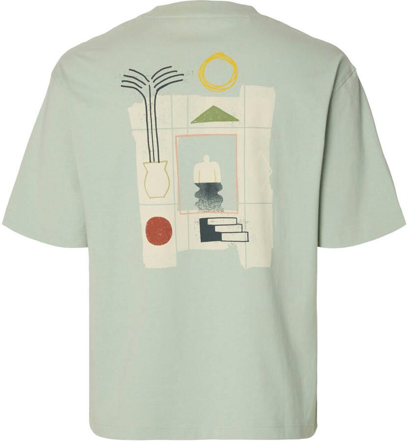 Selected Homme relaxed fit T-shirt van puur katoen model 'NORMAN' - Foto 2