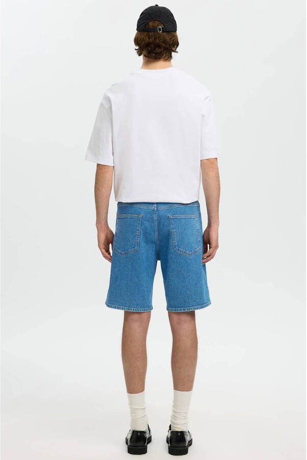 Selected Slhreg Alex L.Blue 701 Denim Shorts Noos denim regular short blauw - Foto 2