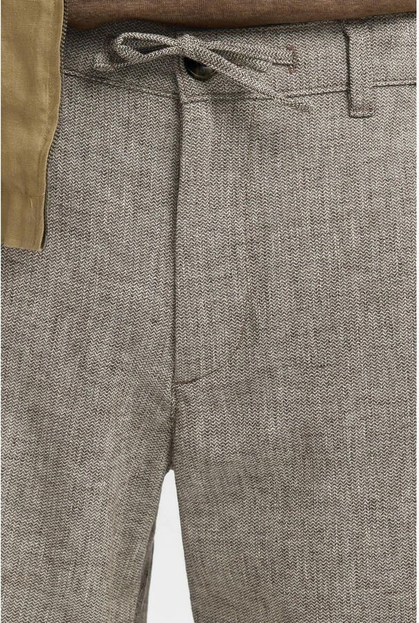 Selected Homme regular fit chino-shorts van mix van katoen en linnen model 'BRODY' - Foto 2