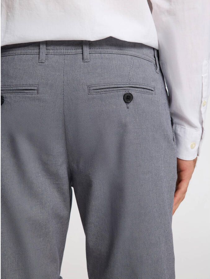 Selected Homme Slim fit korte broek met structuurmotief model 'LUTON' - Foto 2