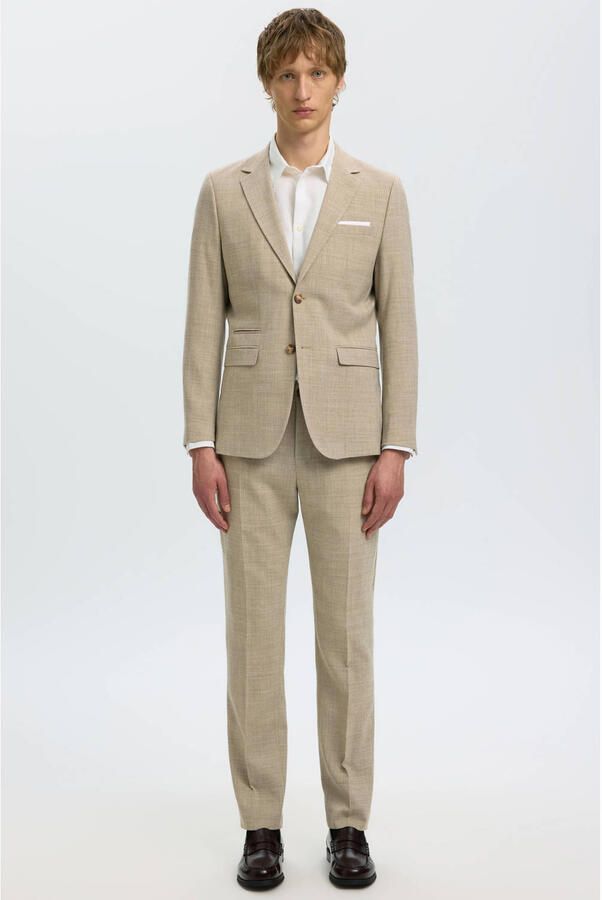 Selected Homme Slim fit pantalon met knoop- en ritssluiting model 'OASIS' - Foto 3