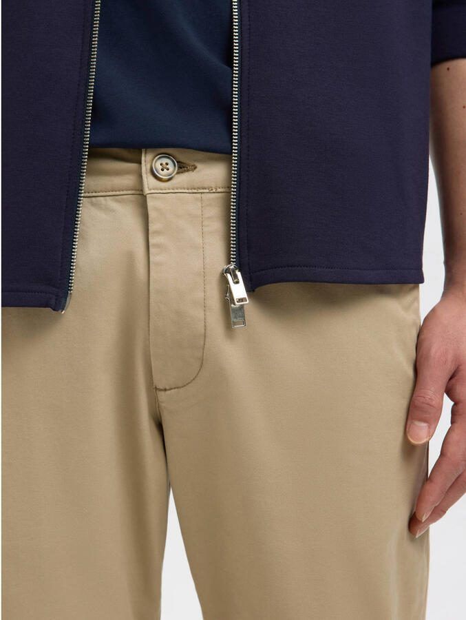 SELECTED MEN Heren Broeken Slh175-slim New Miles Flex Pant Noos Beige - Foto 5