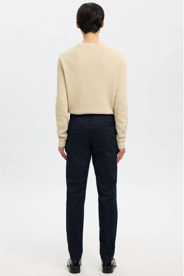 SELECTED HOMME Heren Broeken Slh175-slim New Miles Flex Pant Noos Donkerblauw - Foto 7