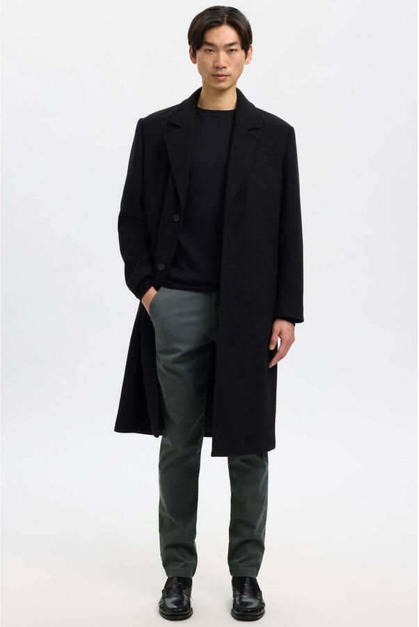 SELECTED HOMME Heren Broeken Slh175-slim New Miles Flex Pant Noos Grijs - Foto 5