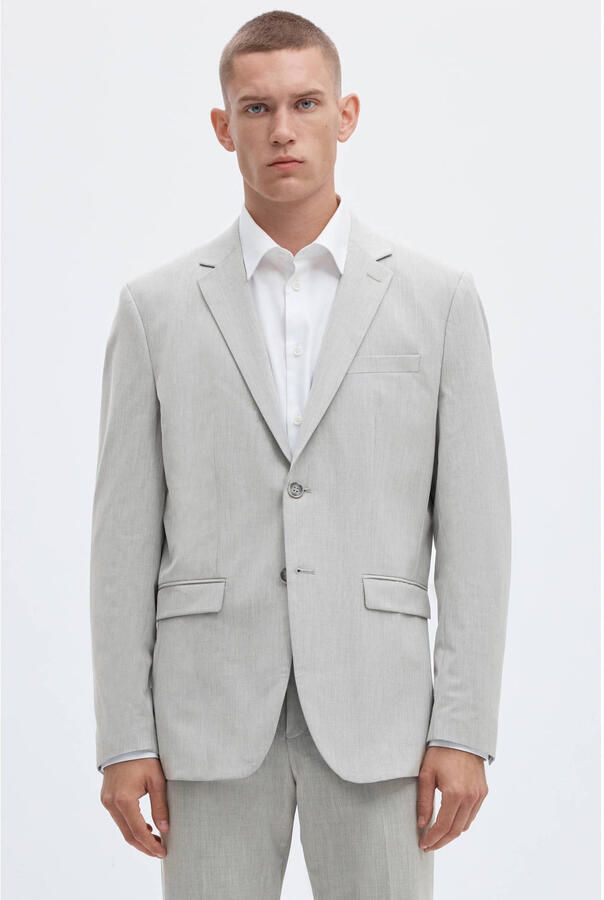Selected Homme Slim fit 2-knoops colbert met klepzakken - Foto 2