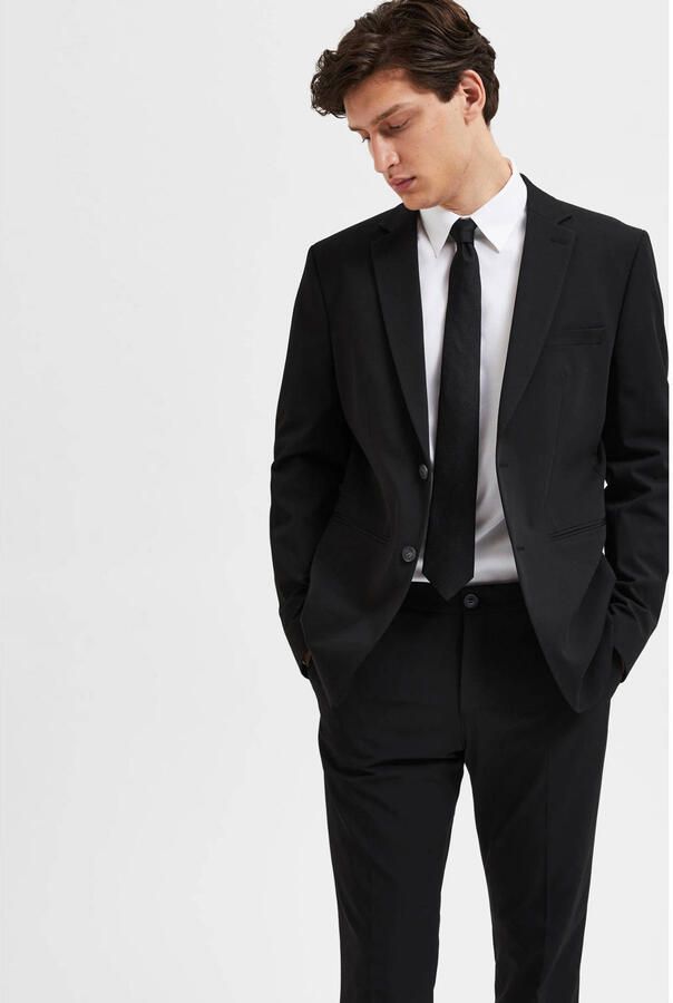 Selected Homme Slim fit colbert met viscose model 'LIAM' - Foto 2