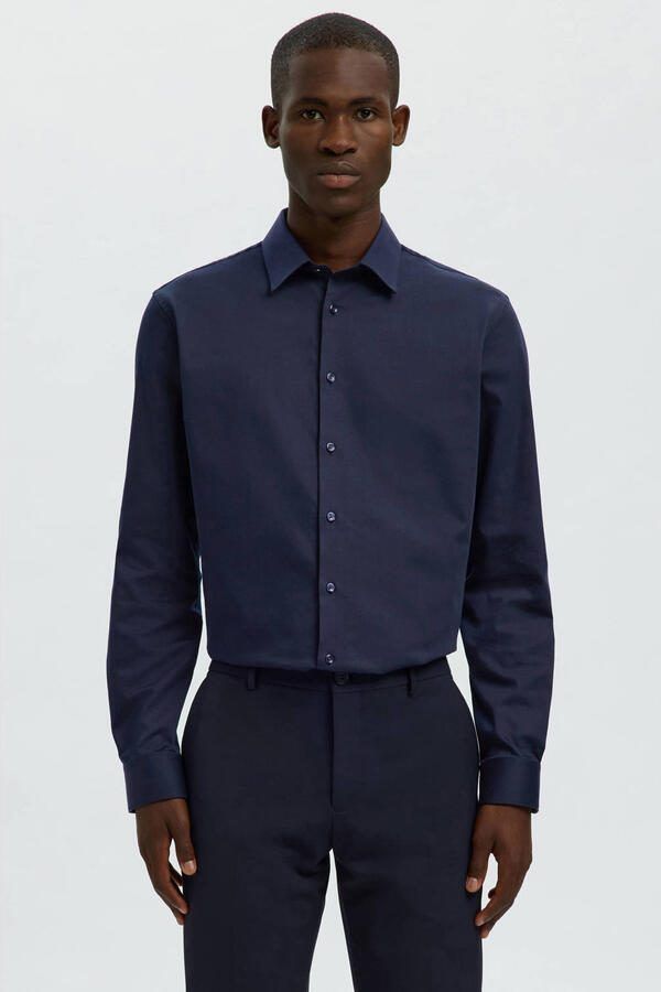 Selected Homme slim fit zakelijk overhemd van katoenmix model 'FILIP'