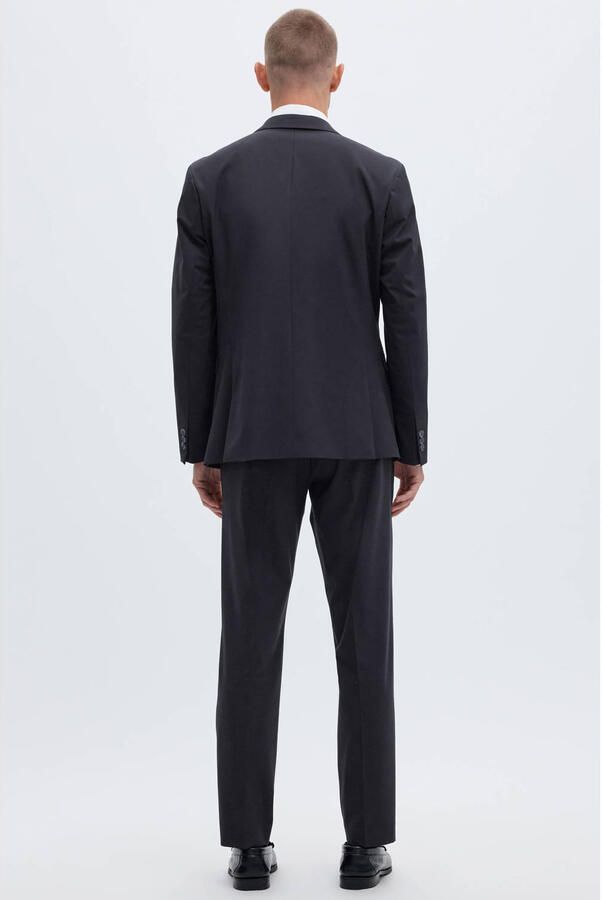 Selected slim fit pantalon met viscose model 'LIAM' - Foto 2
