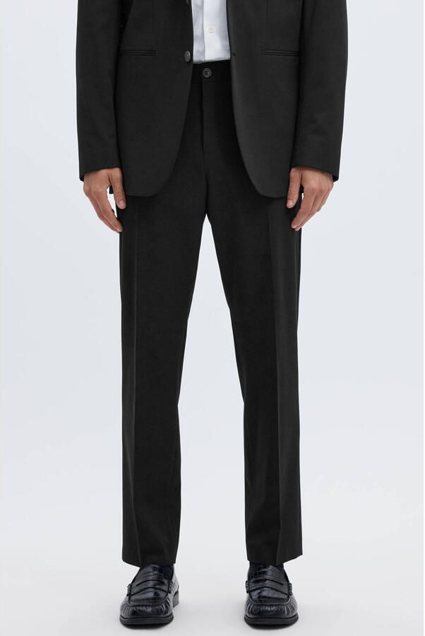 Selected slim fit pantalon met viscose model 'LIAM' - Foto 3