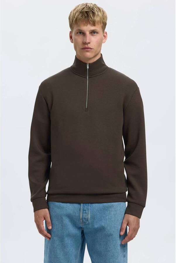 Selected sweater bruin