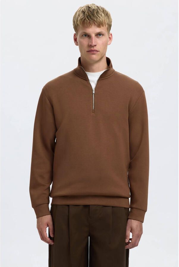 Selected sweater bruin