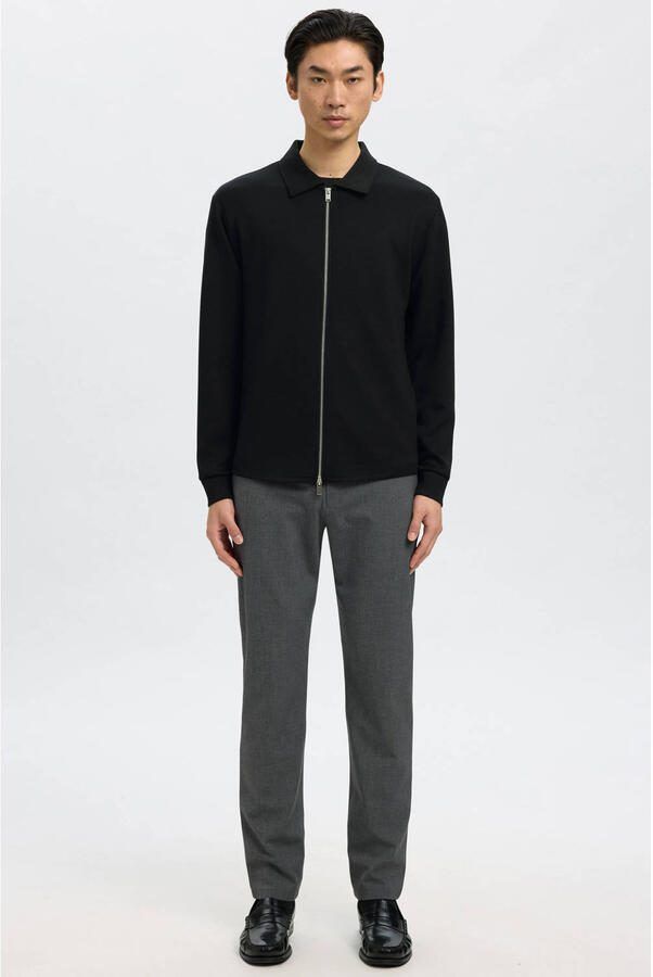 Selected Homme Regular fit sweatjack van viscosemix model 'EMANUEL' - Foto 2