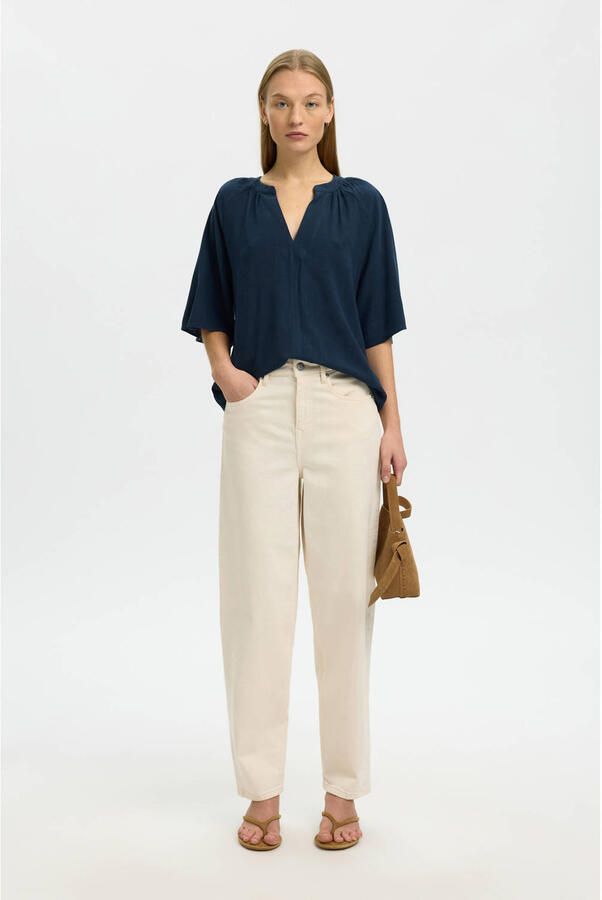Selected top donkerblauw