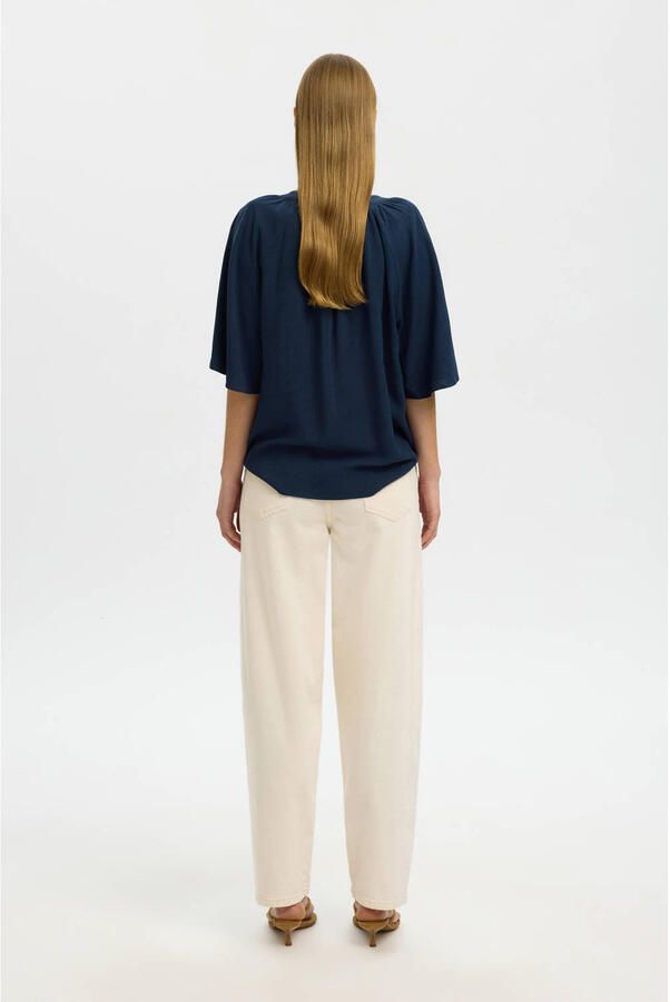 Selected top donkerblauw - Foto 3