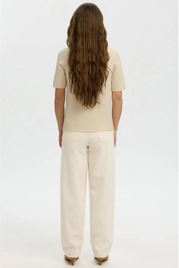 SELECTED WOMEN Dames Truien & Vesten Slfhelle 2 4 Knit O-neck Creme - Foto 6