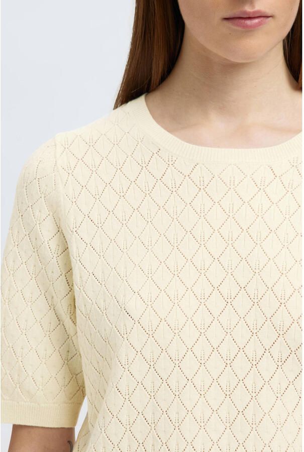 SELECTED WOMEN Dames Tops & T-shirts Slfhelen 2 4 Knit Boat Neck Gebroken Wit - Foto 6