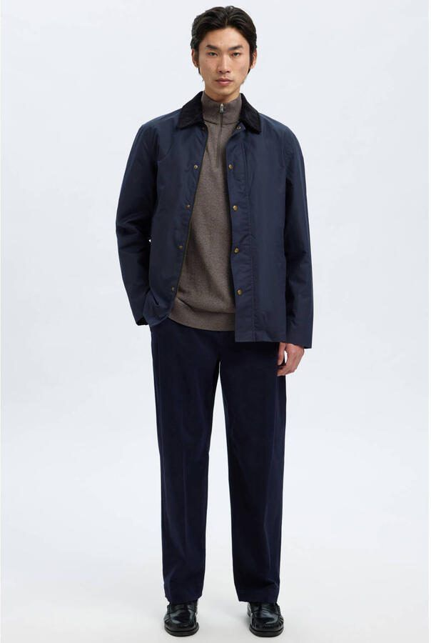SELECTED MEN Heren Truien & Vesten Slhberg Half Zip Cardigan Noos Bruin - Foto 6