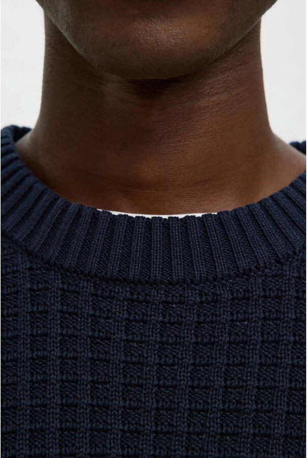 Selected Homme Regular fit gebreide pullover van puur biologisch katoen model 'TOM' - Foto 2
