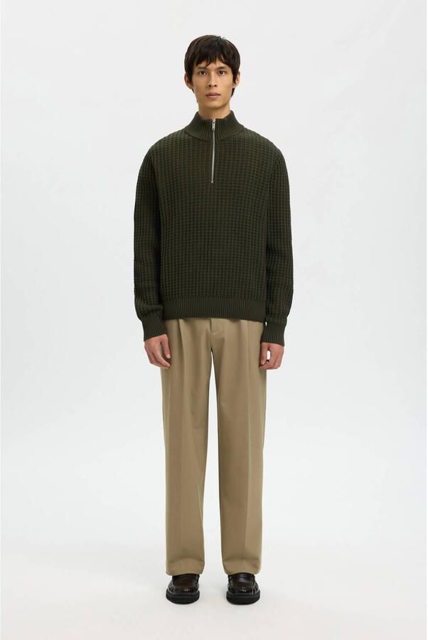 Selected Homme Regular fit schipperstrui in wafelstructuur model 'TOM' - Foto 3