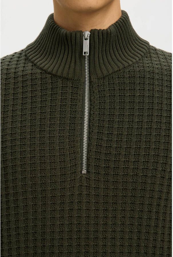 Selected Homme Regular fit schipperstrui in wafelstructuur model 'TOM' - Foto 2