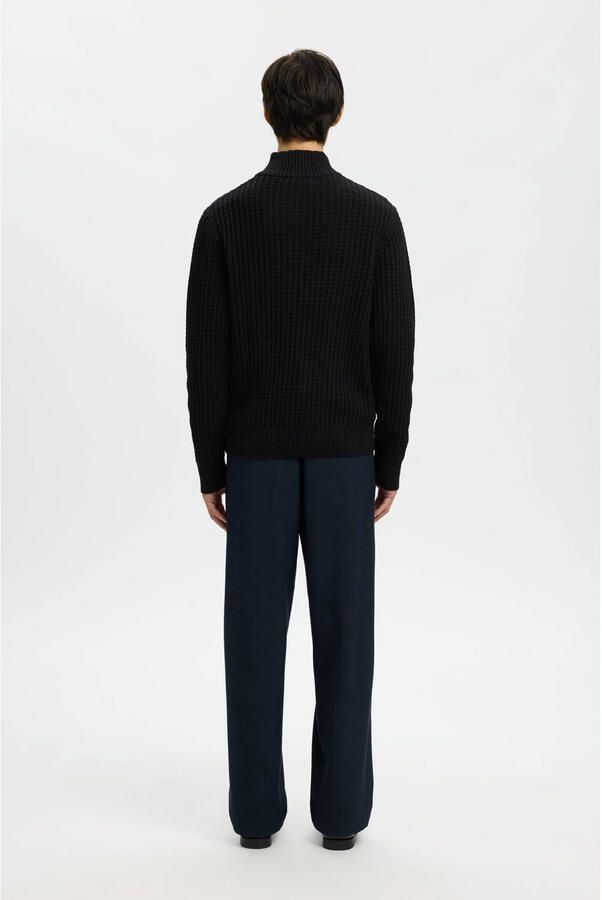 Selected Homme Regular fit schipperstrui in wafelstructuur model 'TOM' - Foto 2