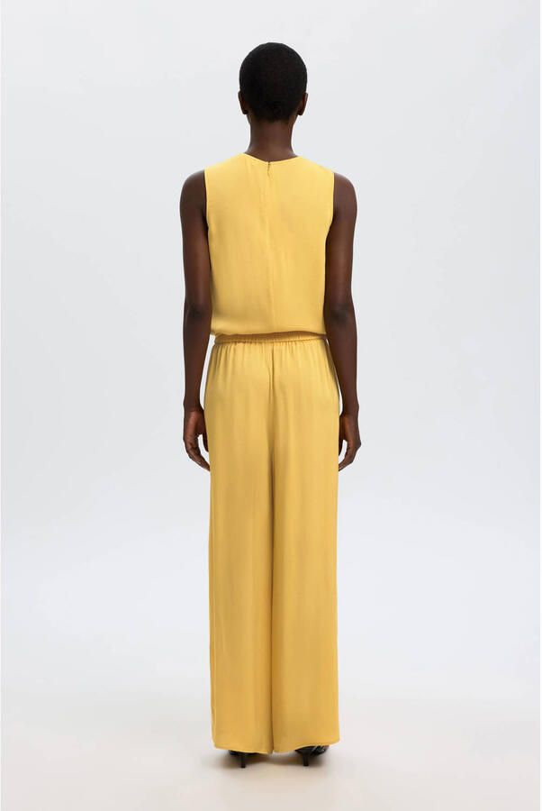 SELECTED WOMEN Dames Broeken Slflaura Hw Slit Pant B Oker - Foto 7